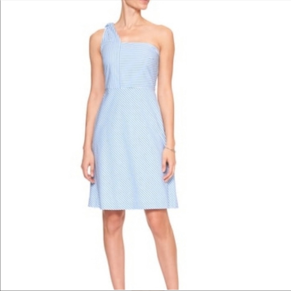 Banana republic seersucker dress size 2